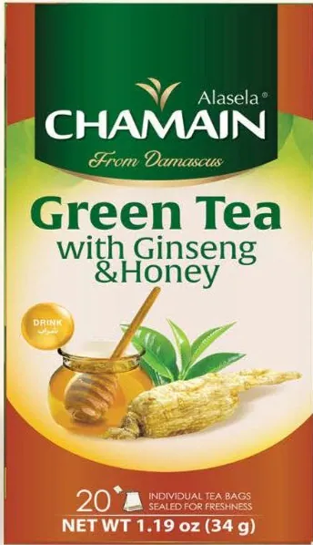 Chamain Green Tea with Ginseng & Honey 20 TB