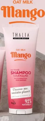 Thalia Oat Milk & Mango Curly Hair Shampoo 250 ml